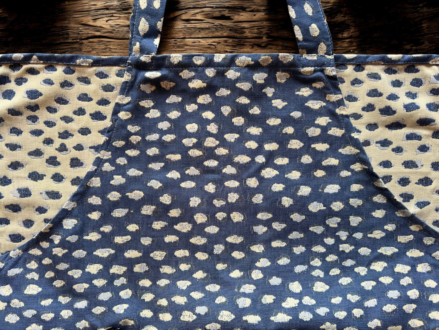 Apron - Blue with White details