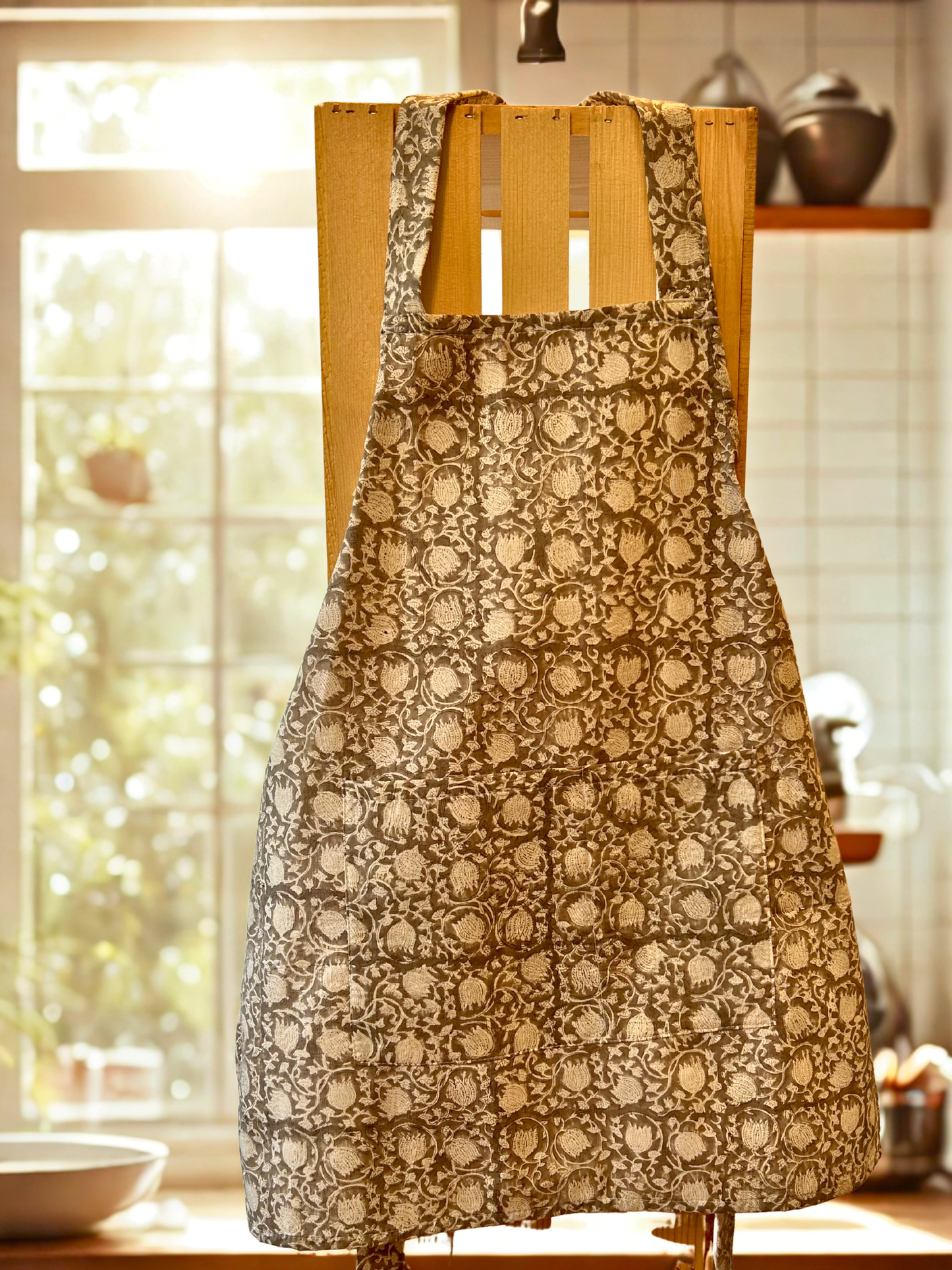 Apron - Floral earth tones