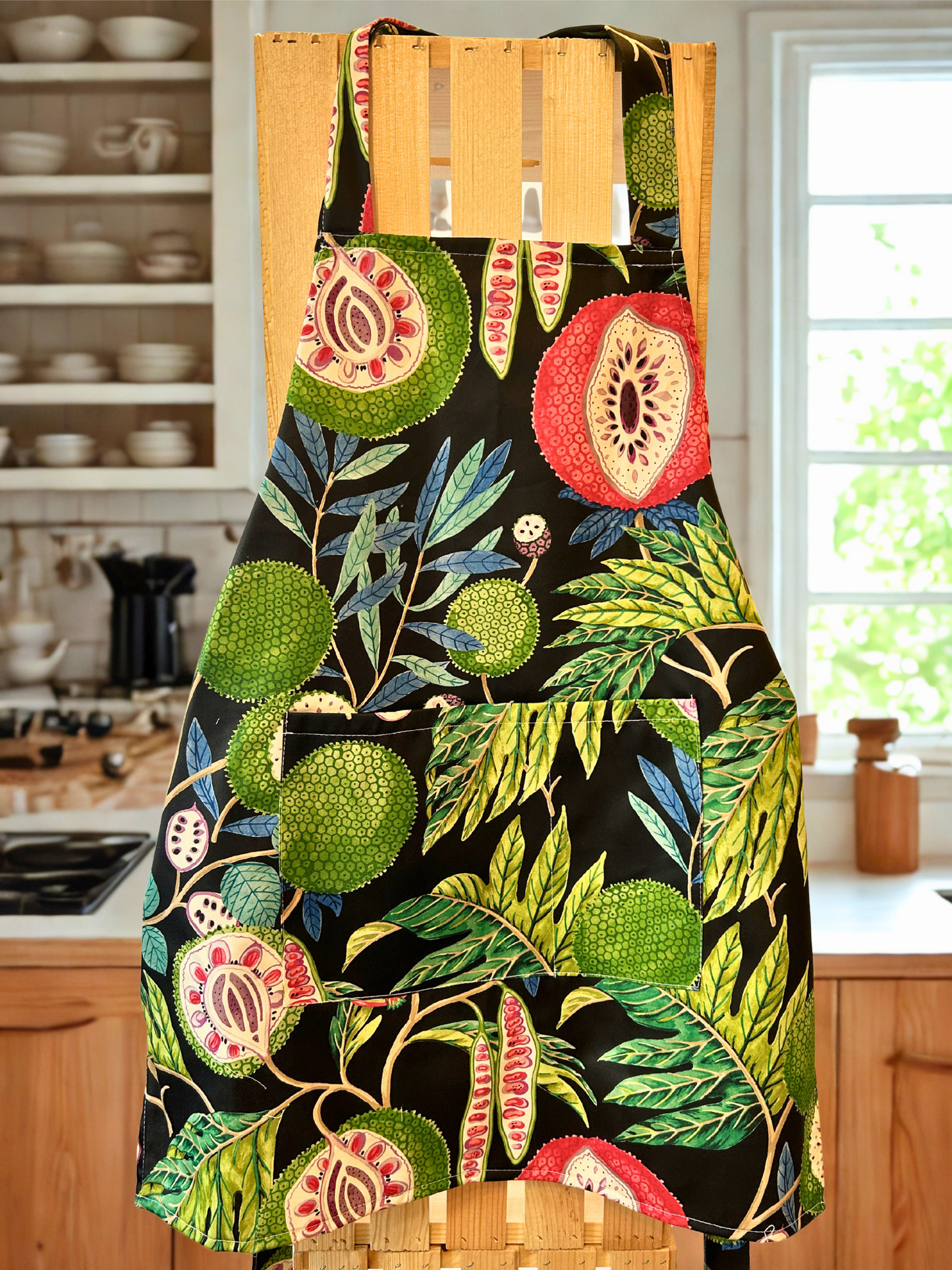 Apron - Perigold, Sanderson Jackfruit in Tropical Ink