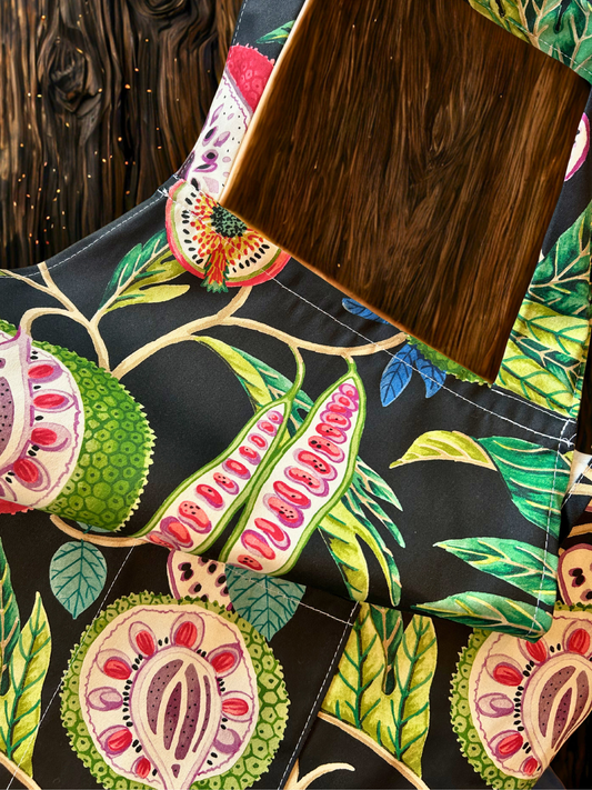 Apron - Perigold, Sanderson Jackfruit in Tropical Ink